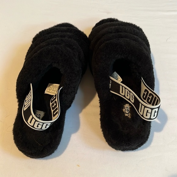 UGG black size 10 Fluff Yeah like new tried on NWOT - Picture 10 of 14